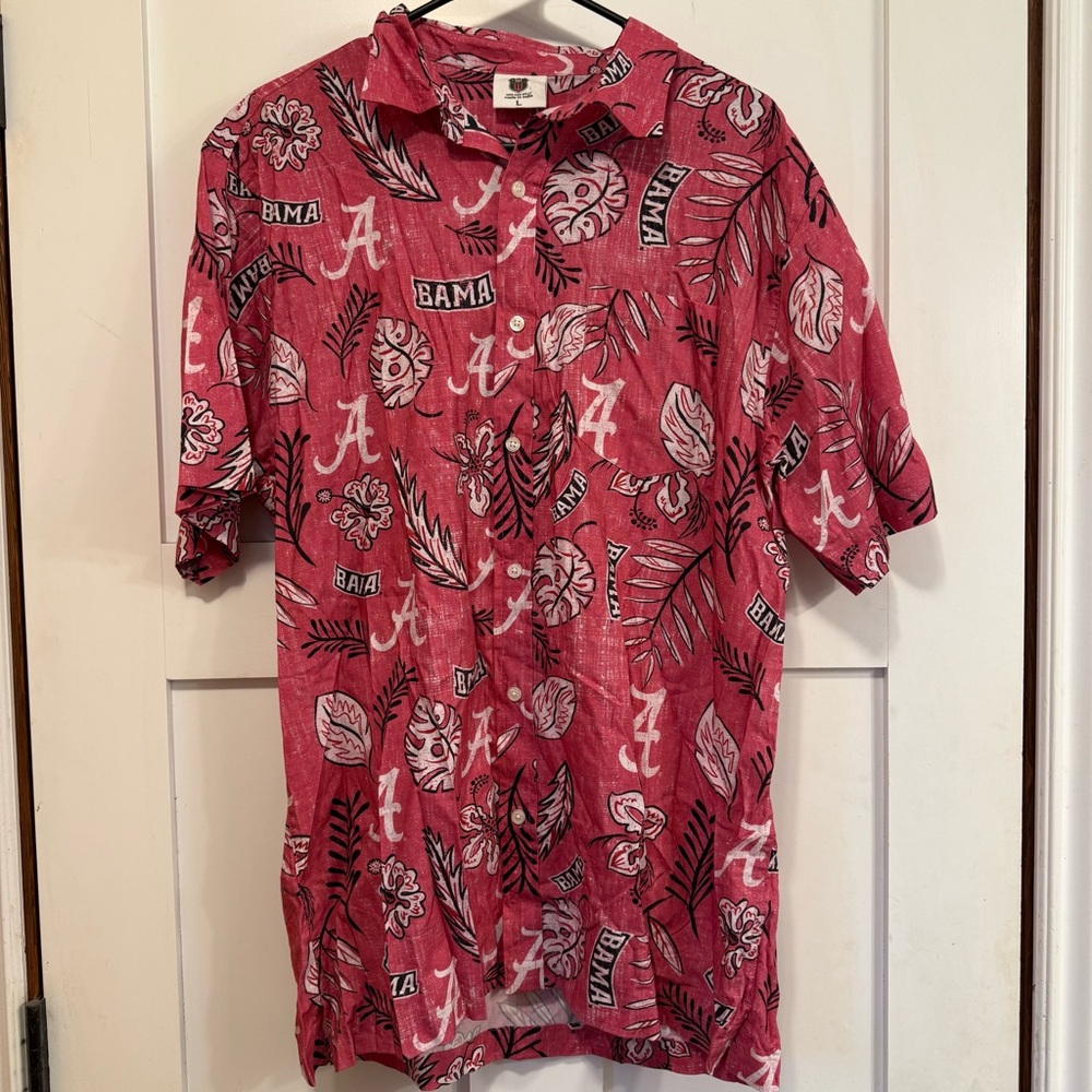 Bama Hawaiian Shirt Size Medium Wes and Willy U of A